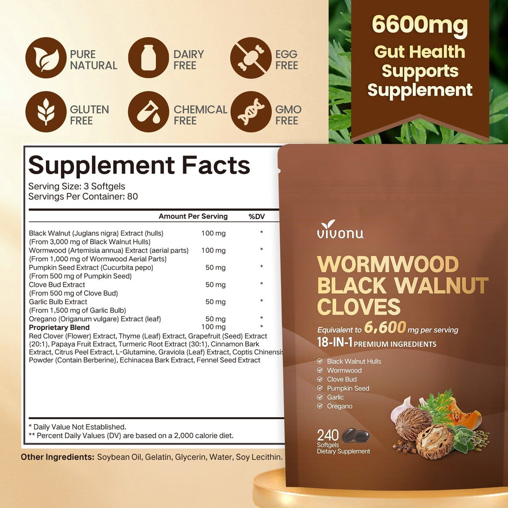 Black Walnut Wormwood Capsules