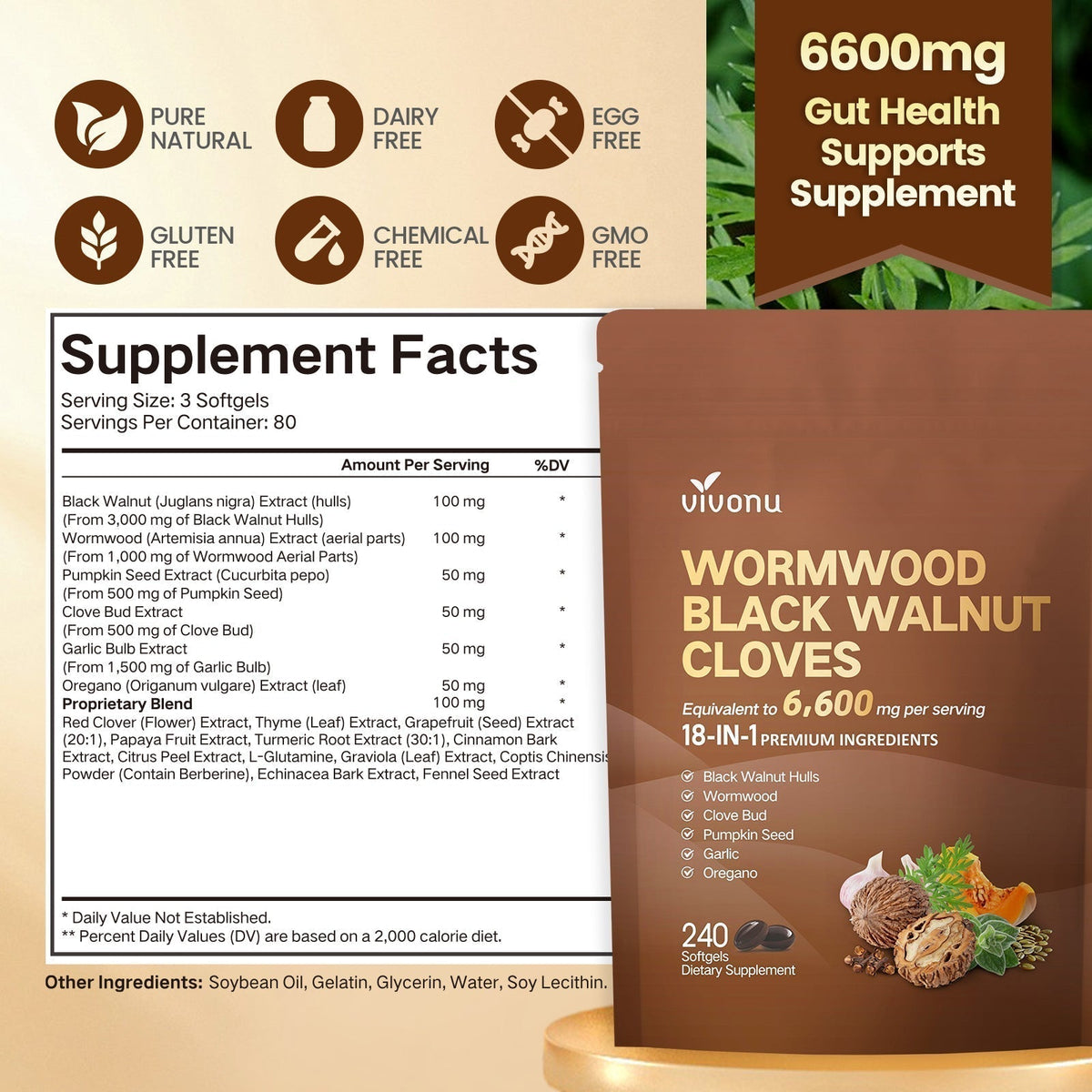 Black Walnut Wormwood Capsules