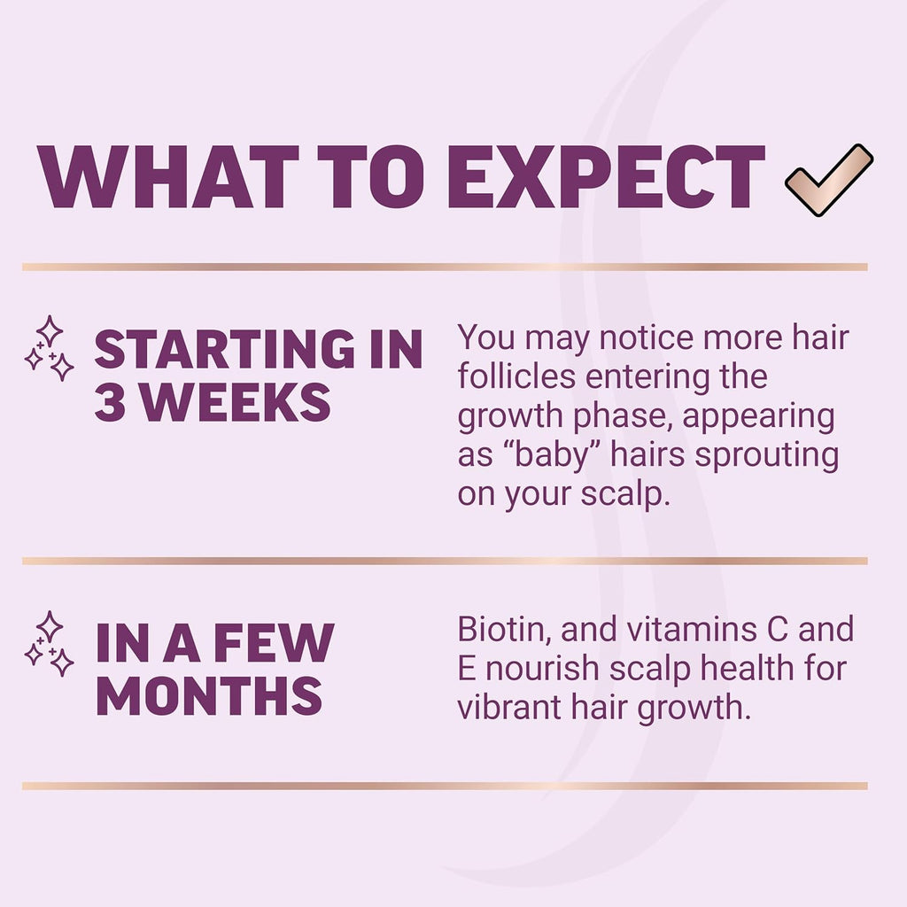 Hair Growth Accelerator Soft Chews, Lustriva & Biotin to Promote Thicker, Stronger, Fuller Hair, Hair Growth Vitamins for Women, Clinically Studied, Mixed Berry, 60 Soft Chews