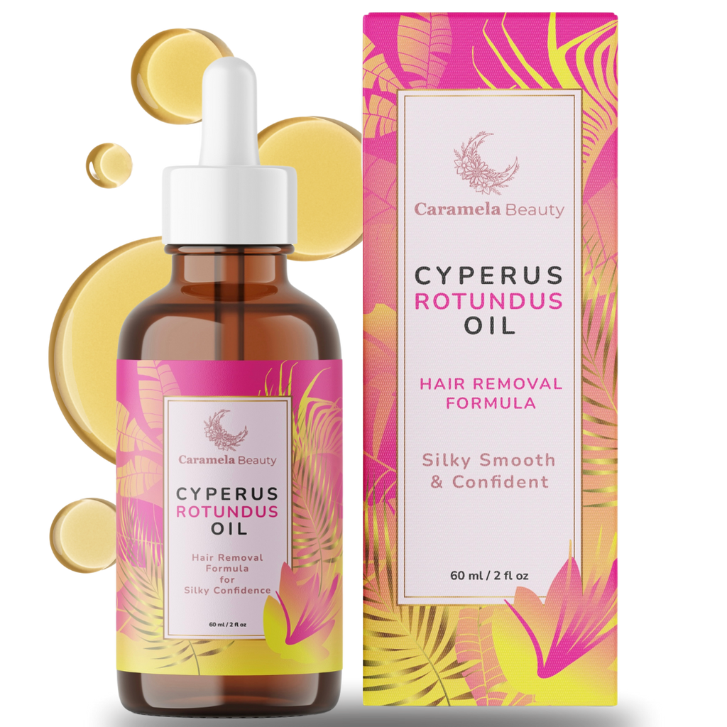 Cyperus Rotundus Oil - 60ml Natural Cyperus Rotundus Oil For Hair Removal, Moisturizing & Soothing Cyperus Oil For Reducing Body Hair Growth, Hair Removal Oil Ideal for All Skin Types