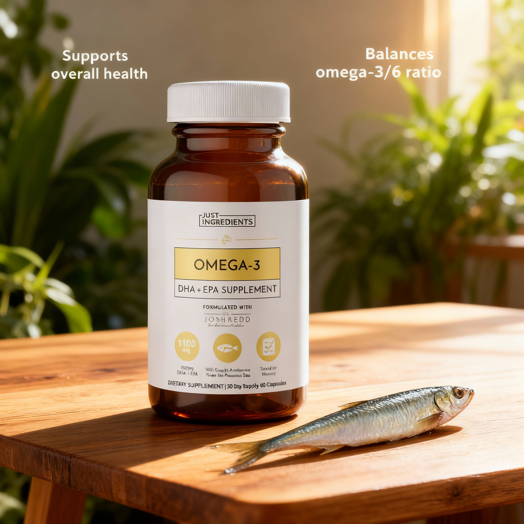 Ingredients Omega-3 EPA/DHA Supplement | Sourced from Wild Peruvian Anchovies