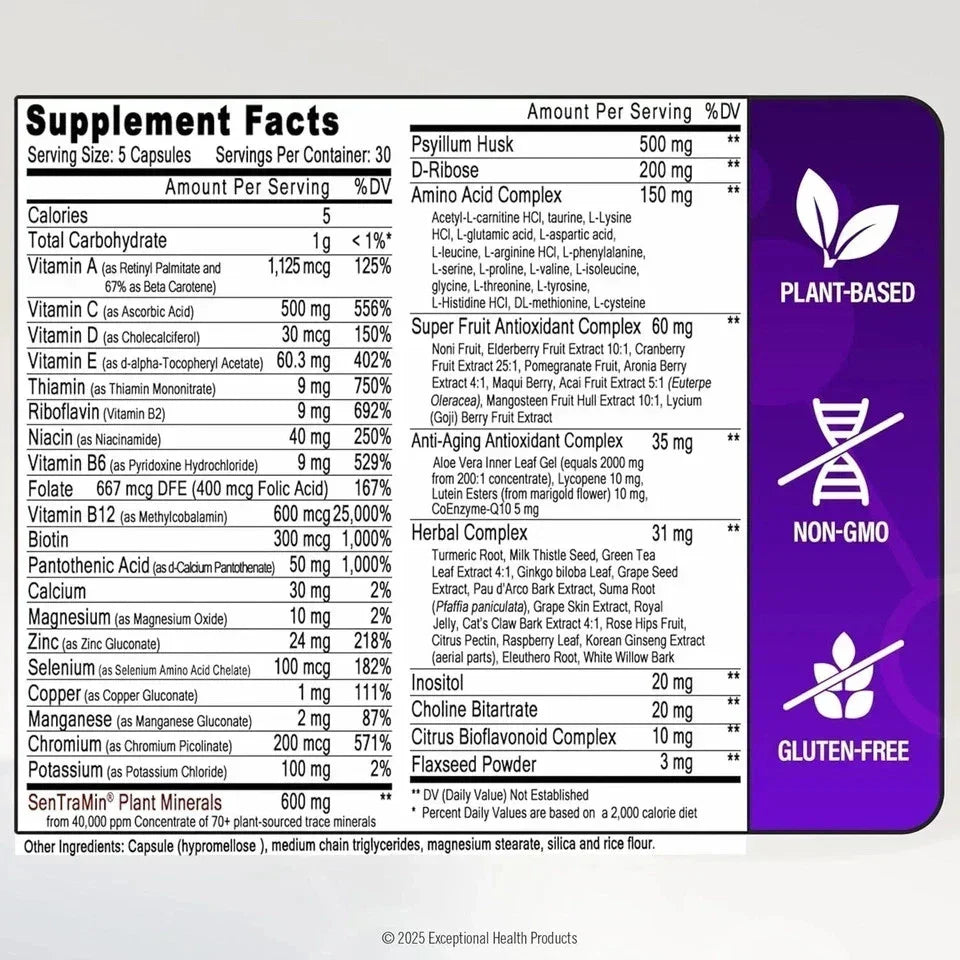 Immuno 150, Immune Support Supplement, Packed with 70 Plant Minerals, 13 Essenti