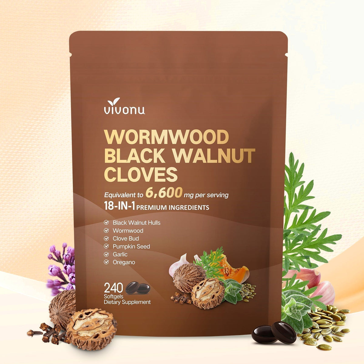 Black Walnut Wormwood Capsules